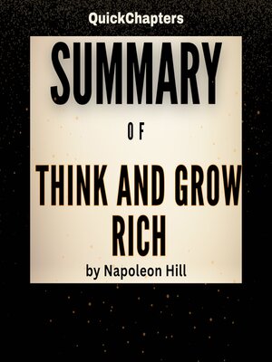 cover image of Summary of Think and Grow Rich